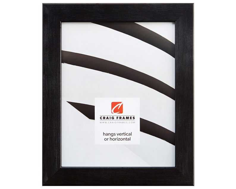 12x12 Inch Modern Black Pine Rustic Picture Frame 260091212 Bauhaus 1.25 Wide Craig Frames