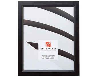 16x20 Black Wood Picture Frame, Ebony Finish