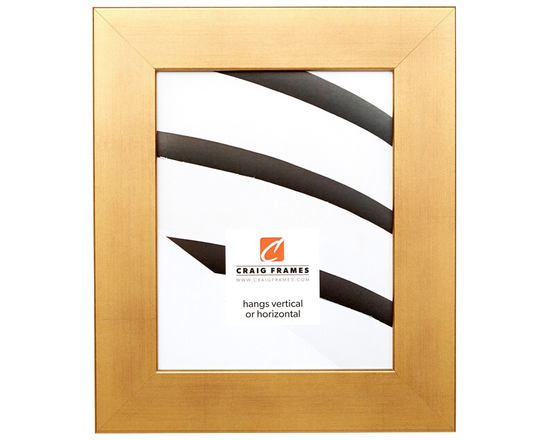 12x12 Inch Antique Gold Picture Frame 740661212 Bauhaus 2 Wide Craig Frames