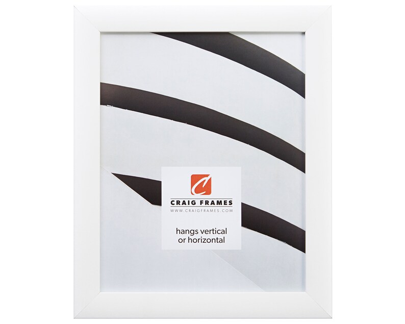 232478121216 Contemporary 1 Wide 12x16 Inch White Picture Frame Craig Frames