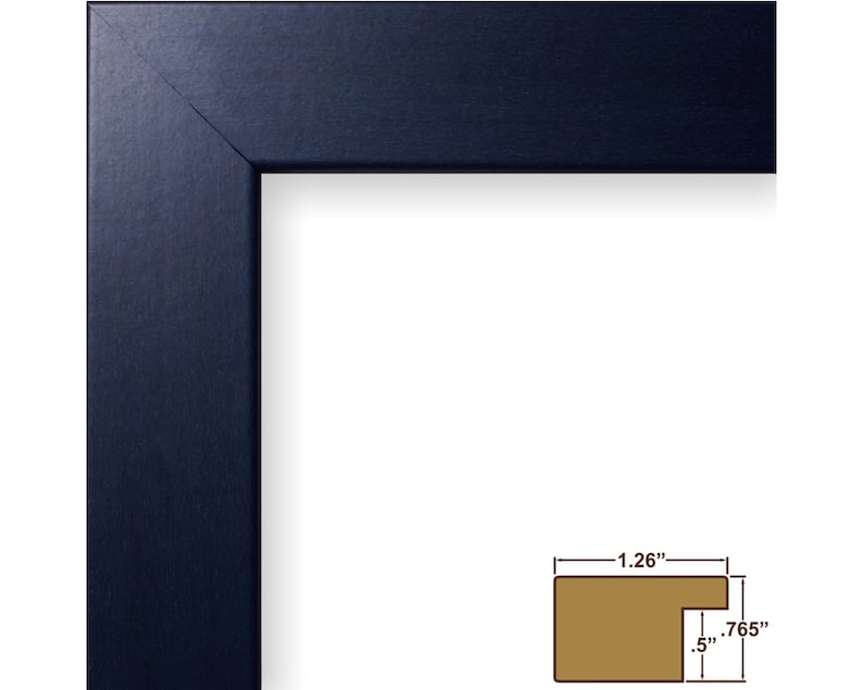 1.25 Wide 260250410 4x10 Inch Modern Blue Picture Frame Craig Frames Colori
