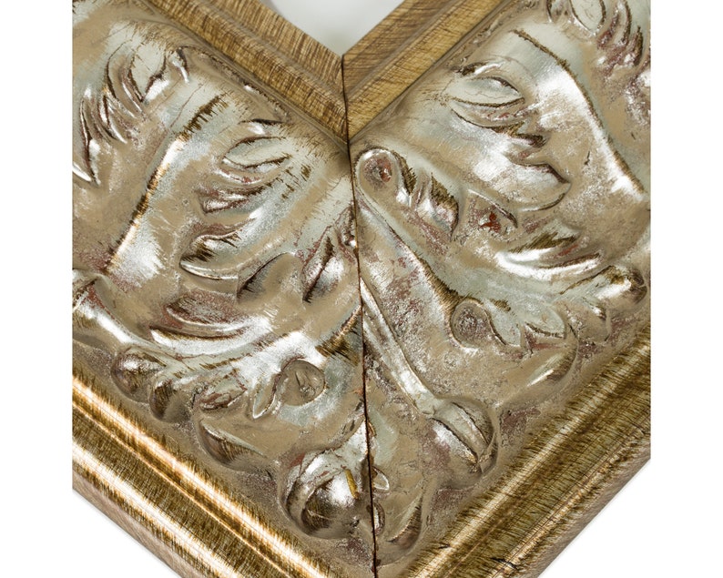 24x24 Inch Antique Silver Baroque Picture Frame Craig Frames 3.6 Wide 80812424 Barroco