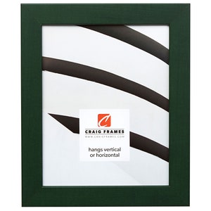 Colori 125, Modern Green Picture Frame, 1.25&quot; Wide, 35 Common Sizes (26026) Craig Frames