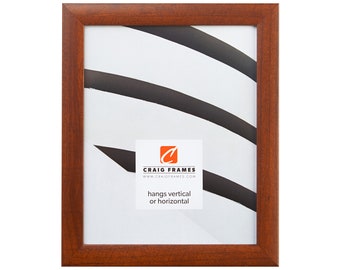 Honey Brown Picture Frame, Modern Wood Grain, Wall Hanging