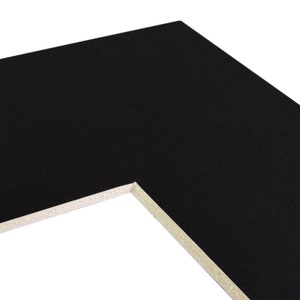 Craig Frames B221 Pre-cut Mat Board, Various Sizes, Smooth Black