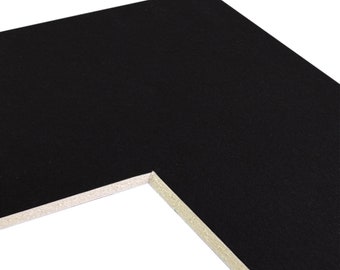 Craig Frames B221 Pre-cut Mat Board, Various Sizes, Smooth Black