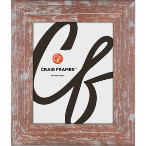 American Barn, Red Faux Barnwood Picture Frame, 2", 60 Uncommon Sizes (741604) Craig Frames Rustic Decor - Single | Two Pack | Four Pack