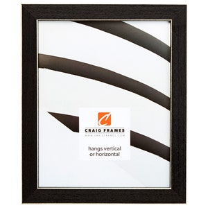 Shaker 286, Black Picture Frame, 1&quot; Wide, 35 Common Sizes (286BK) Craig Frames