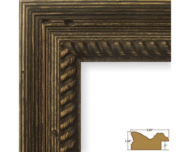 778459000810 Craig Frames Barnwood Ornate 8x10 Inch Rustic Brown Picture Frame