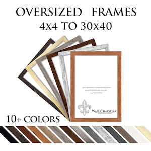 Oversized Picture Frame – Custom Size Wall Frame up to 30x40 Inches | Extra Large Poster Frame | Made to Measure Photo Frame