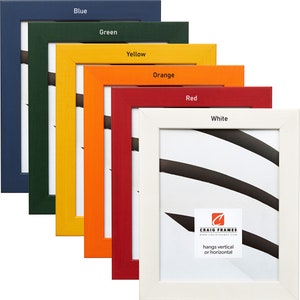 Colori 125, Modern Picture Frame, 1.25&quot; Wide, Various Colors, 35 Common Sizes, Craig Frames