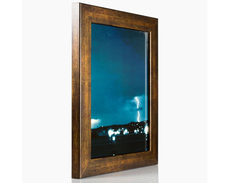 263041216 12x16 Inch Modern Aged Copper Picture Frame Craig Frames Bauhaus 1.25 Wide