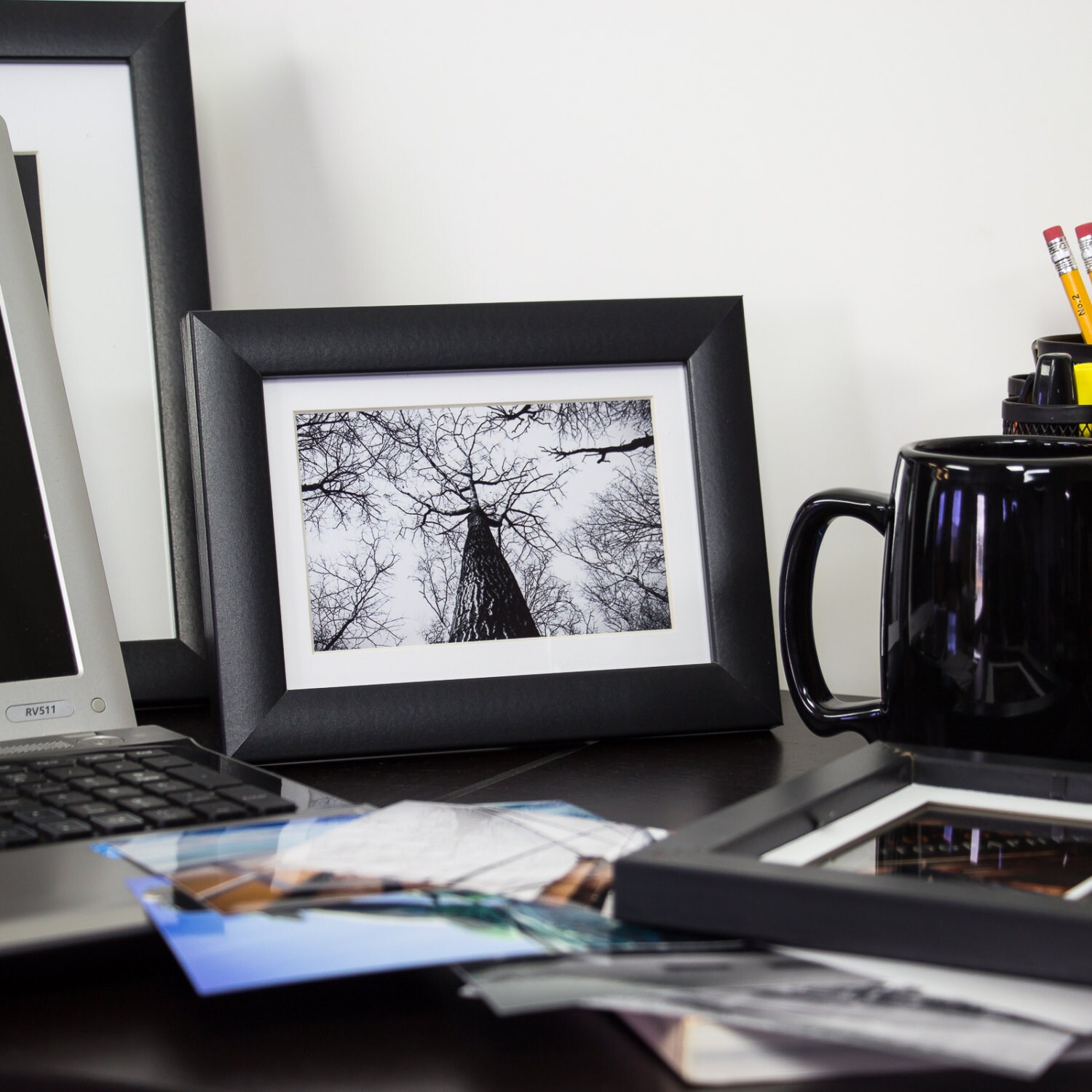 Contemporary 5x7 Inch Modern Black Table Top Picture Frame Etsy