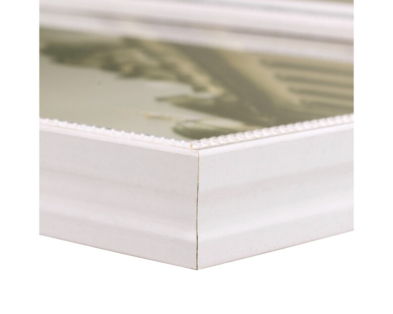 314WH0507 Craig Frames Stratton .75 Wide 5x7 Inch Ornate White and Silver Picture Frame