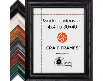 Made-to-Measure Custom Puzzle Frame, 4x4 to 30x40, Wiltshire 440 Picture Frame, (6) Colors, With Glass or Plexiglass & Backing, Wall Hanging