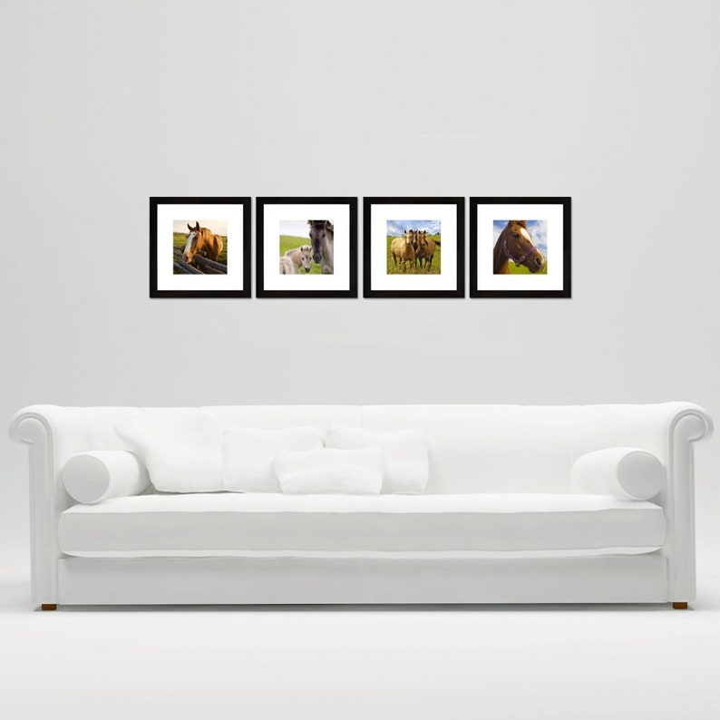 Craig Frames 12x12Inch Black Picture Frame White Mat with Etsy