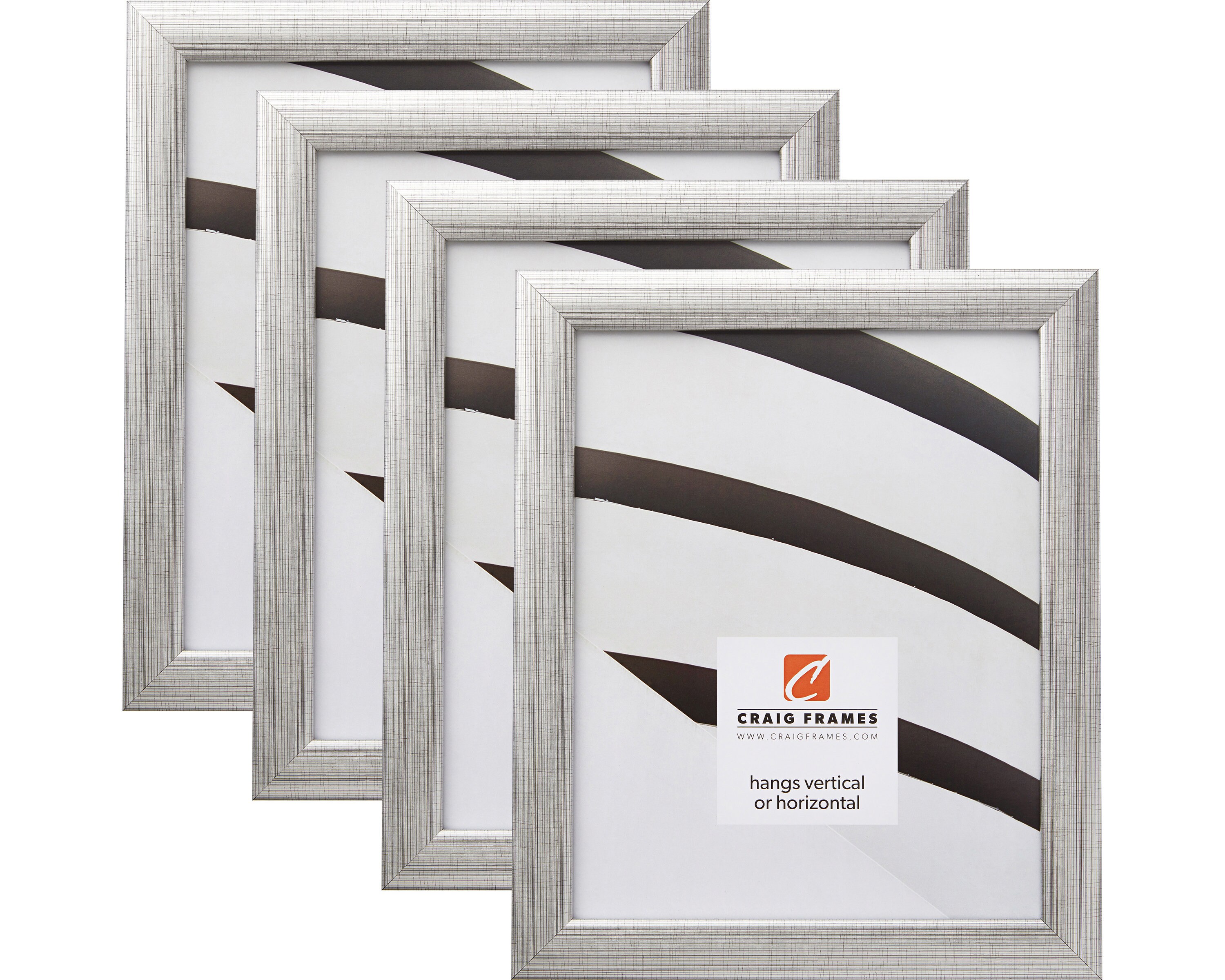Craig Frames 16x20 Inch Scratched Silver Picture Frame Set Etsy