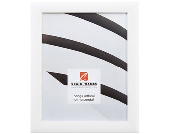 Contemporary White Picture Frame, 20x30 Gallery Poster Frame