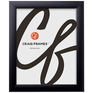 Contemporary, Modern Black Picture Frame, 24x36 Inch, 1&quot; Wide (1WB3BK2436), Craig Frames, Thin Black Poster Frame, Gallery Wall Décor