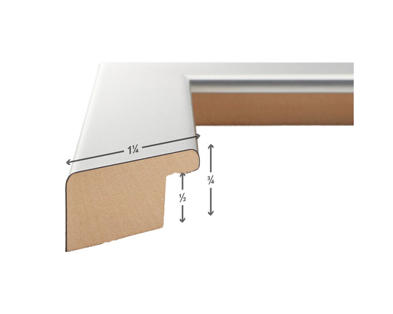 Bauhaus 125 20x30 Inch Modern Brushed Silver Picture Frame Craig Frames 264472030