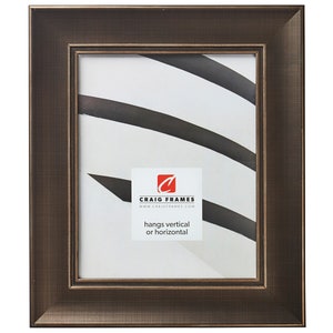 Metropolis 200, Antique Pewter Grey Picture Frame, 2" Wide, 35 Common Sizes (10238) Craig Frames