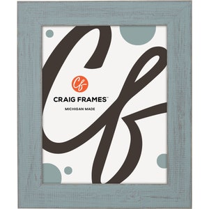 Jasper, Rustic Dixie Grey Picture Frame with Glass, 1.5" Wide, 25 Common Sizes (B925) Craig Frames