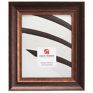 Ventura, Brushed Bronze Picture Frame, 2" Wide, 35 Common Sizes (7479) Craig Frames, Copper Picture Frame, Photo Frame, Poster Frame, Frames