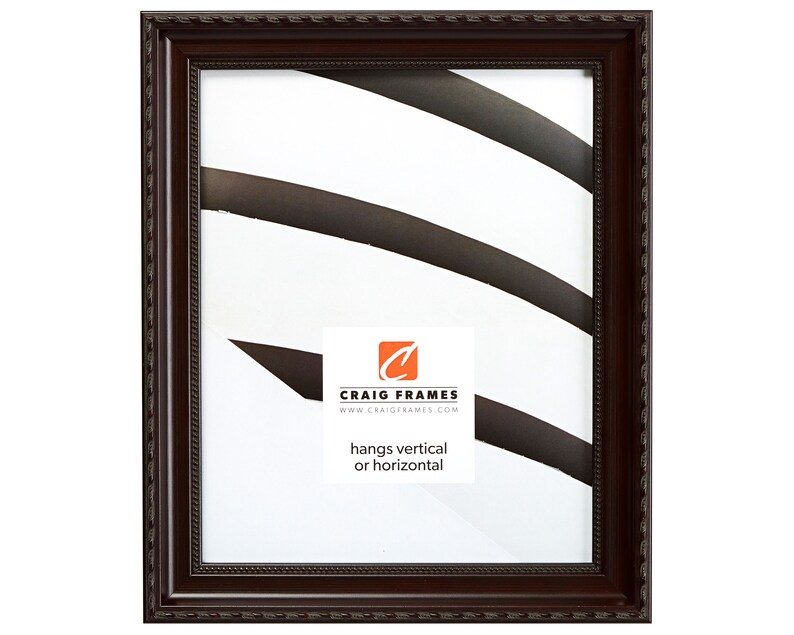 Annesbury 64051319 Craig Frames 13x19 Inch Dark Walnut Brown Ornate Picture Frame
