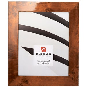 Innovations, Glossy Honey Brown Burl Picture Frame, 1.5&quot; Wide, 35 Common Sizes (10004) Craig Frames, Picture Frames, Burl Wood, Frame