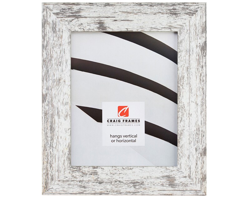 Craig Frames 7416051212 American Barn White 12x12 Inch Faux Barnwood Picture Frame 2 Wide