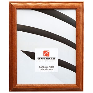Wiltshire 90, Mission Oak Stained Solid Wood Picture Frame, 1&quot; Wide, 35 Common Sizes (90ASH138) Craig Frames