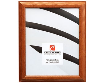 Mission Oak Wood Picture Frame, Solid Ash, Traditional Style