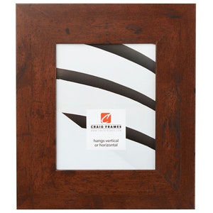 Bauhaus 300, Rustic Dark Walnut Picture Frame, 3" Wide, 35 Common Sizes (66004) Craig Frames