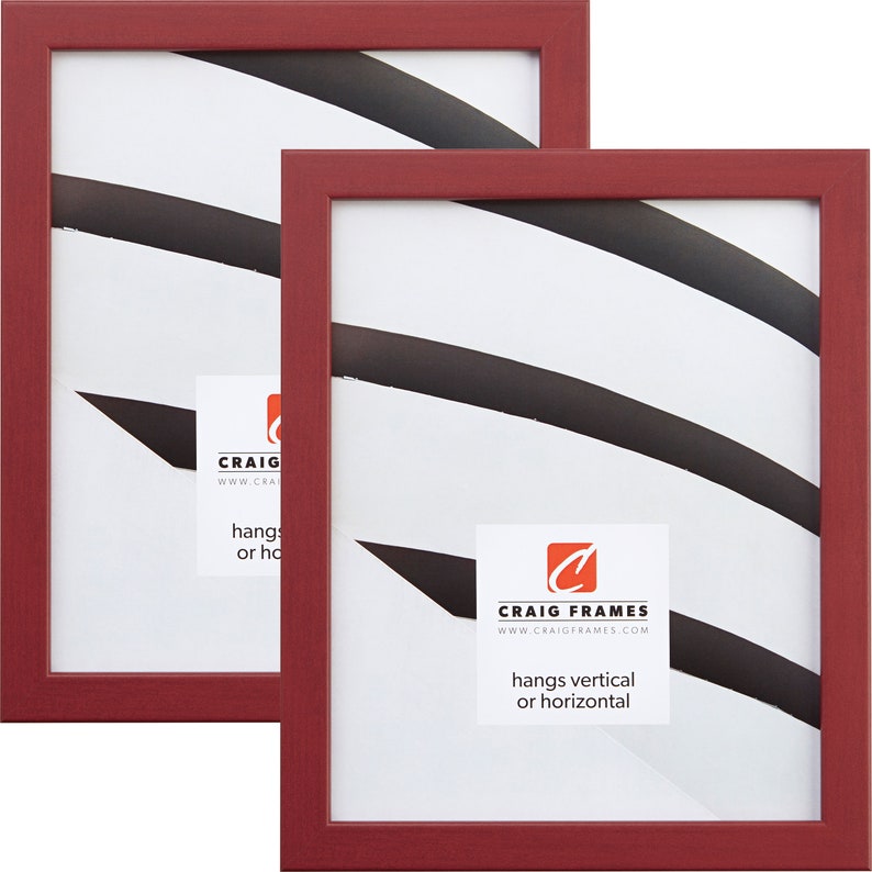 Colori 75 Modern Red Picture Frame .75 Wide 22 Common Etsy