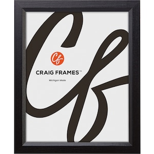 Economy, Ebony Black Hardwood Picture Frame, .875&quot; Wide, 60 Uncommon Sizes (7171610BK) Craig Frames - Single | Two Pack | Four Pack