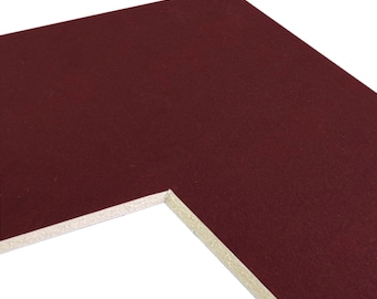 Craig Frames B038 Pre-cut Mat Board, Various Sizes, Maroon Red