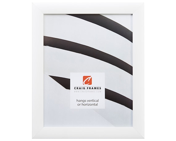 Contemporary White Picture Frame, 24x32 Inch, Modern Poster Frame