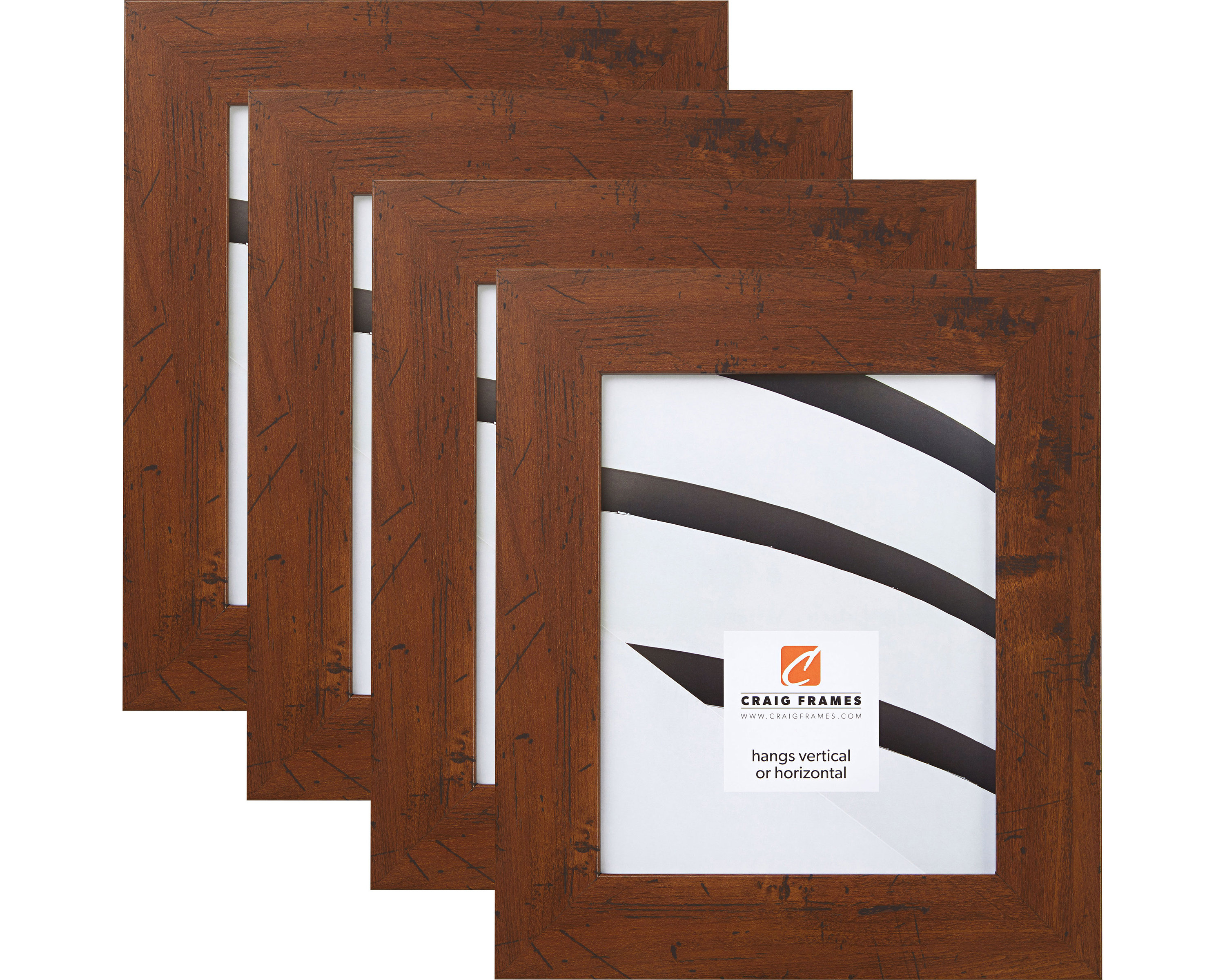 Craig Frames 8x10 Inch Dark Walnut Brown Rustic Picture Etsy