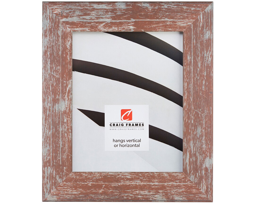 American Barn, Red Faux Barnwood Picture Frame, 2 Wide, 35 Common Sizes ...