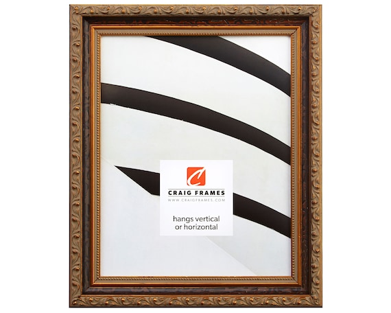 Regence Craig Frames 94870810 8x10 Inch Amber and Gold Ornate Picture Frame