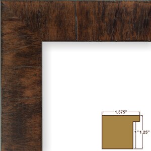 Winston, Walnut Veneer Solid Wood Picture Frame, 1.375 Wide, 35 Common ...