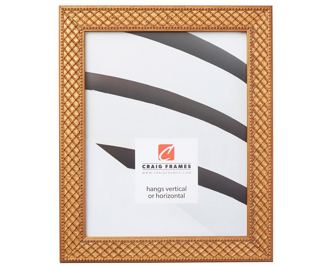 Craig Frames 314GD, 9x9 Picture Frame, Ornate Gold, Set Of 4