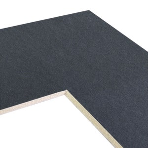 Craig Frames B573 Pre-cut Mat Board, Various Sizes, Graphite Black