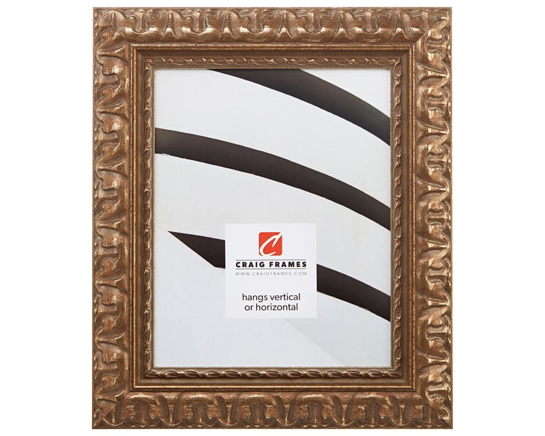 Craig Frames 8x12 Inch Antique Bronze Picture Frame Bravada Ornate 2 Wide 212479060812