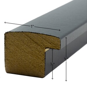 Modern 1" Picture Frame, Smooth Finish, Various Colors image 2