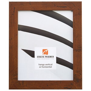 Bauhaus, Modern Dark Walnut Picture Frame, 24x36 Inch, Bauhaus 1.25&quot; Wide (FM26WA2436) Craig Frames, Traditional Home Décor, Farmhouse Frame