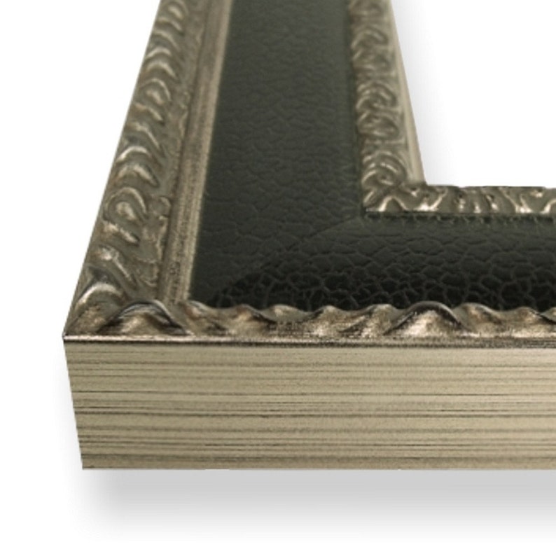 1.75 Galerie 5x7 Inch Antique Silver and Black Picture Frame 96000507 Craig Frames