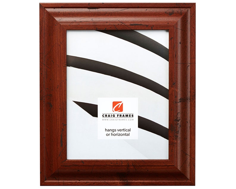2-Inch Contemporary Upscale Craig Frames 11x14 Inch Distressed Walnut Brown Picture Frame 760041114