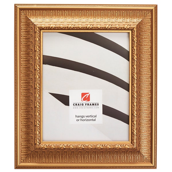 Ornate Roman Gold Picture Frame, Maximus 2.75" Wide, Art Deco Decor