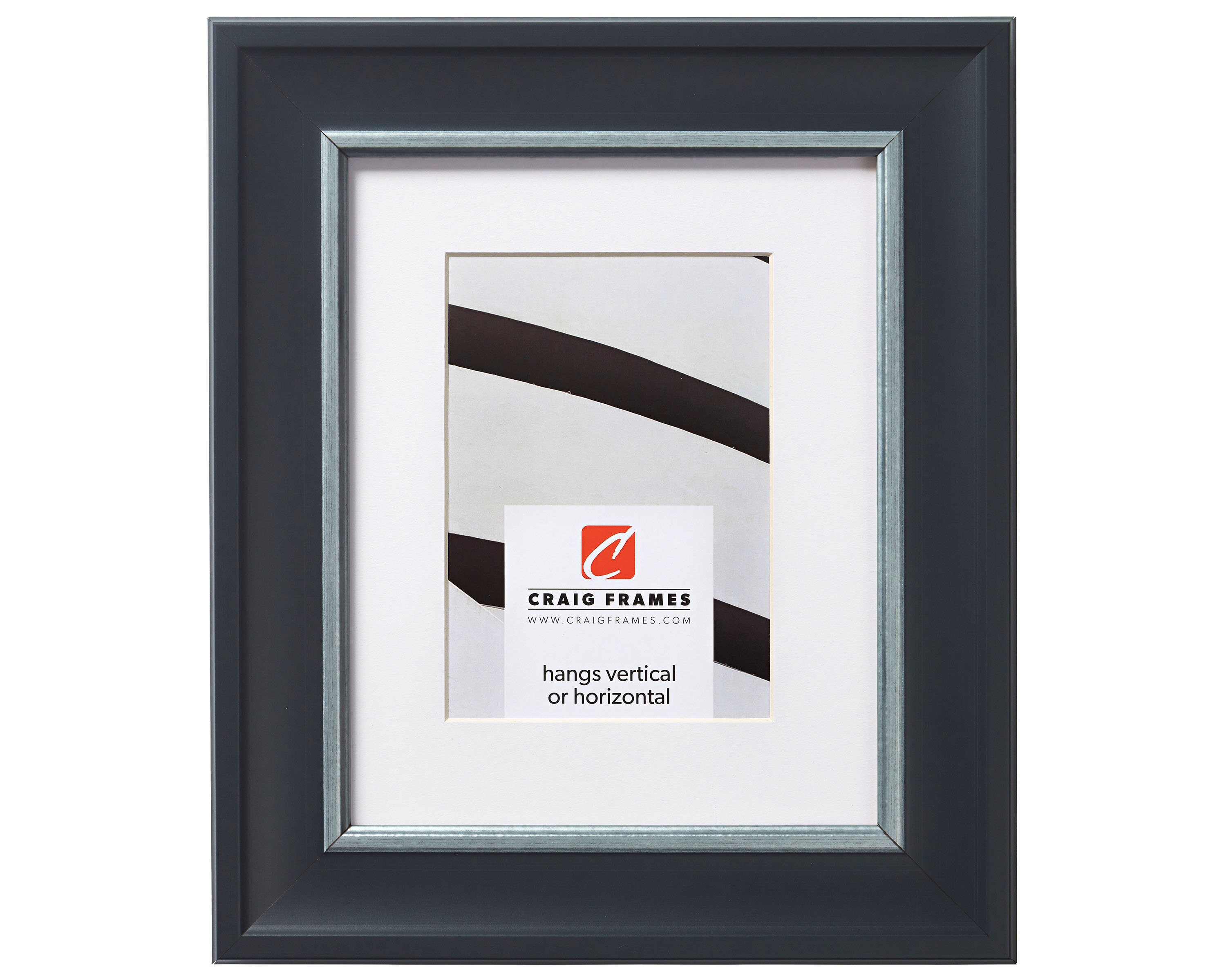 Martin, Black Velvet and Silver Picture Frame With Single